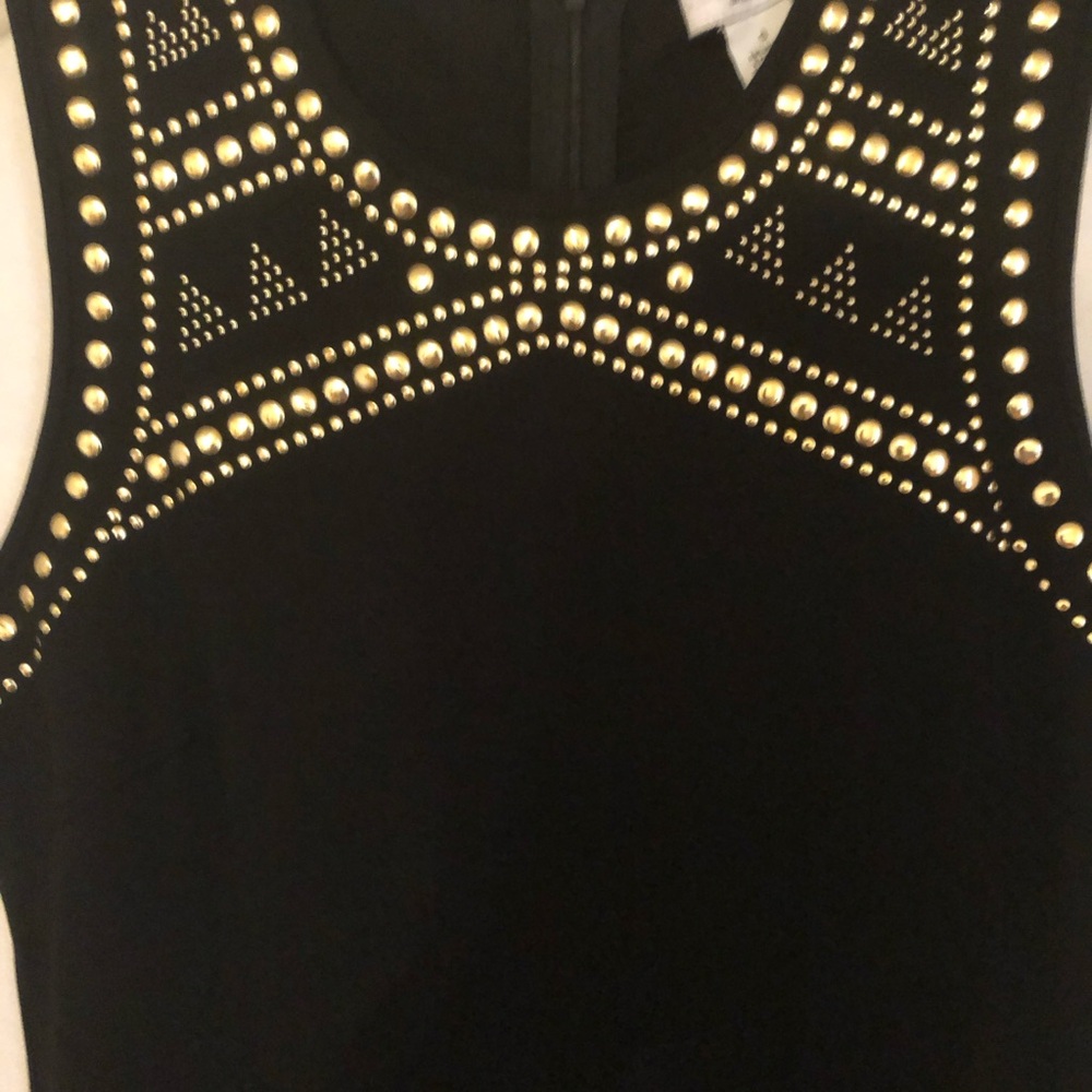 Carmen Marc Valvo black knit dress size small NWT